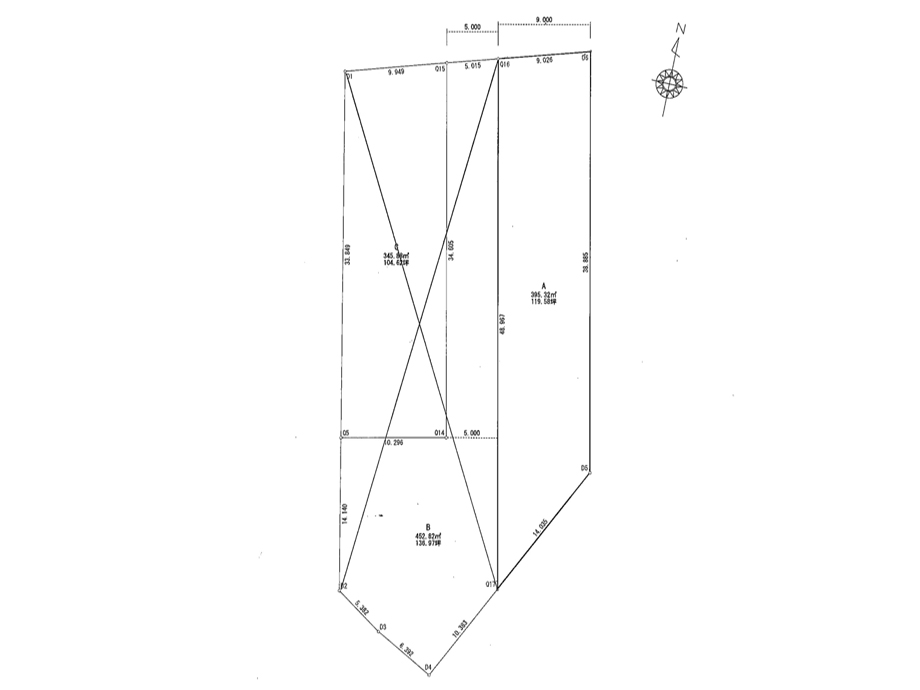 萩原町事業用地地形